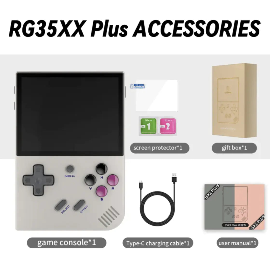 RG35XX PLUS Handheld Game Machine Vertical Retro Handheld Game Machine