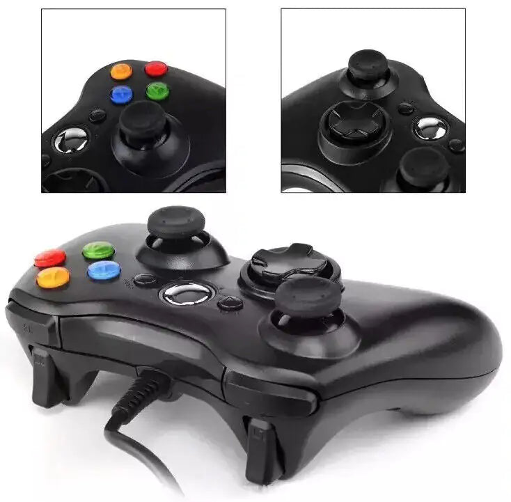 Wired Controller USB For PC Compatible With Xbox 360 / Windows 7 8 10 11 Gamepad