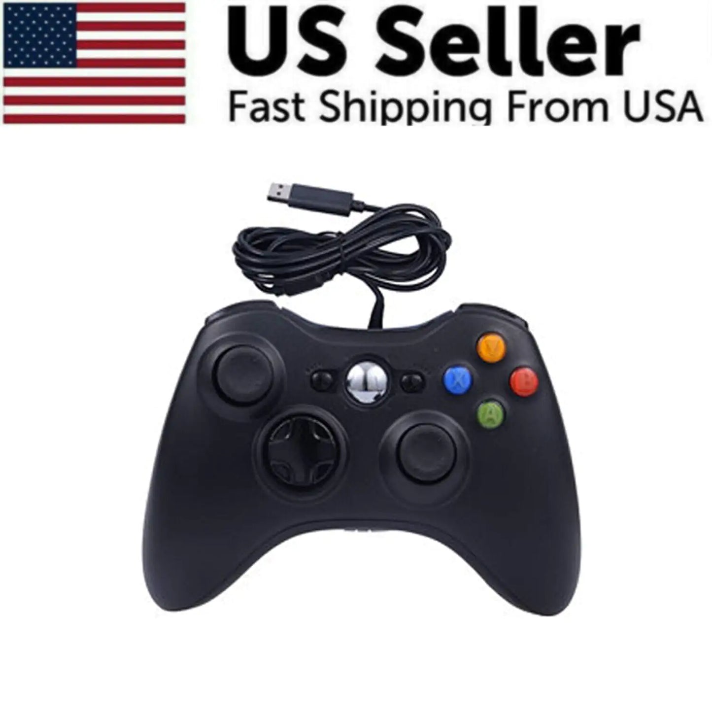 Wired Controller USB For PC Compatible With Xbox 360 / Windows 7 8 10 11 Gamepad