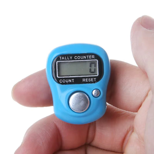 LCD Finger Tally Counter Digital Electronic Tasbeeh Counters Lap Track Handheld Clicker Resettable Digits Display Gift P15F